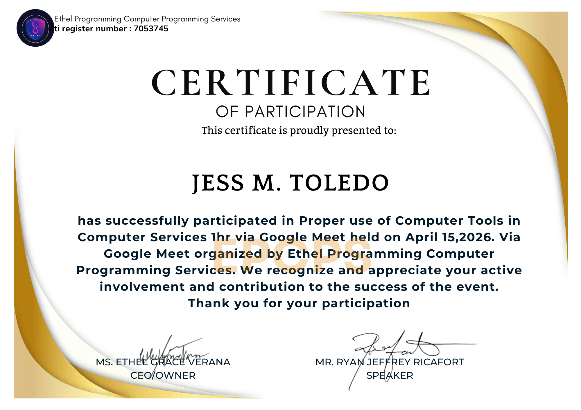 Computer Tools in Computer Services